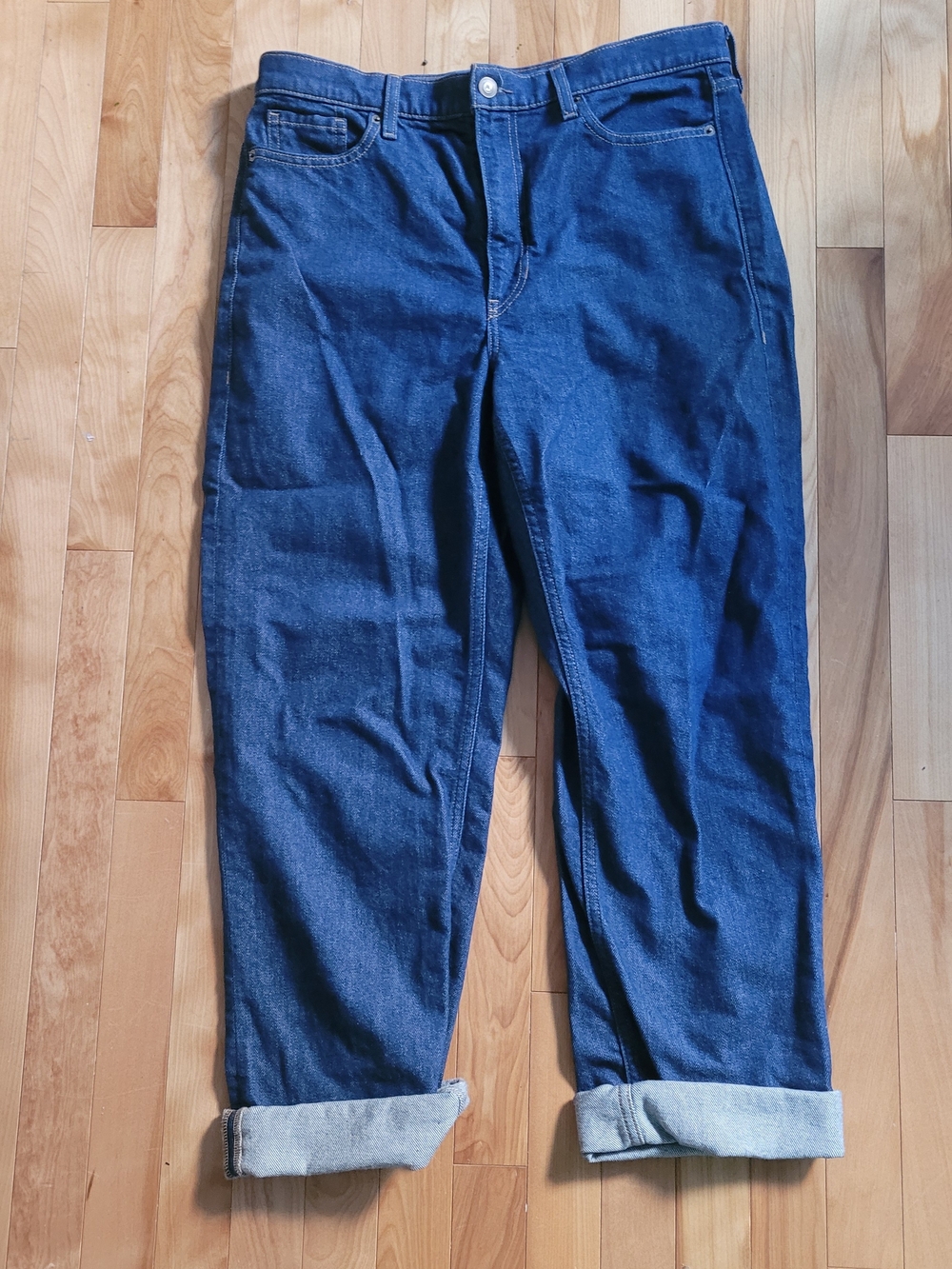 Banana Republic Indigo High-Rise Straight Jeans